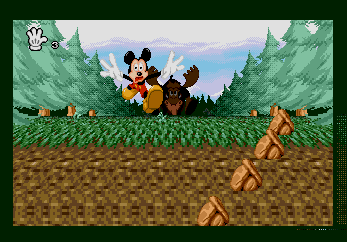 Mickey Mania special stage (moose chase scene)